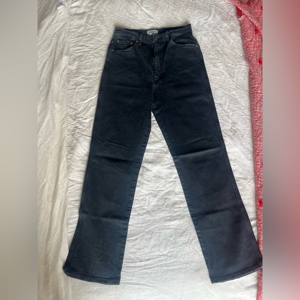 Agolde Black Boot Cut Jeans